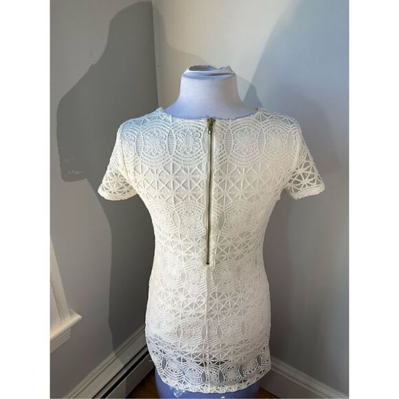 Lulu’s Love You For Eternity Lace Shift Dress, White. XS - Picture 6 of 16